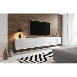 VIVALDI Meuble TV SLANT 2 240 cm Blanc