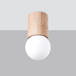 Sollux Downlight moderne monté en surface en bois de 23 cm 1x G9