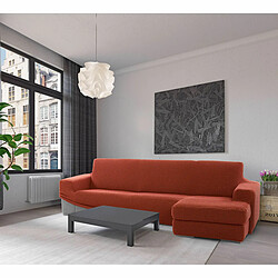 Avis Chaise longue avec bras droit court Sofaskins NIAGARA 210 - 340 cm - Orange foncé