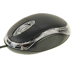 Wewoo Souris noir 1000dpi Coloré Optique USB Roue de Défilement