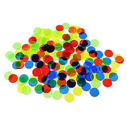 500pcs jetons de jeu de bingo professionnels comptant les jetons de bingo en plastique multicolore pas cher