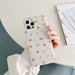 GUPBOO Étui pour iPhone13ProMax Petite coque de téléphone Fresh Floral Art en silicone