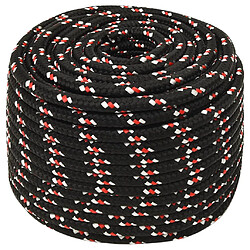 vidaXL Corde de bateau Noir 14 mm 100 m Polypropylène