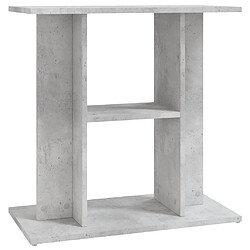 vidaXL Support pour aquarium gris béton 60x30x60 cm bois d'ingénierie