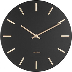 Karlsson Horloge moderne métal Charm 30 cm Noir.