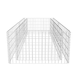 Acheter vidaXL Jardinière à gabion Acier galvanisé 180 x 90 x 50 cm