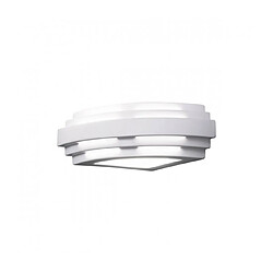 Luminaire Center Applique murale STIEGEL blanc 1 ampoule Largeur 23 Cm