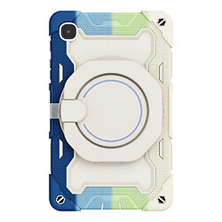 Coque en silicone avec béquille rotative à 360° Coloré/bleu pour votre Samsung Galaxy Tab A7 Lite 8.7-pouces SM-T225