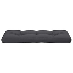 Acheter vidaXL Coussin de palette anthracite 120x40x12 cm tissu