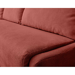 Acheter Lisa Design Palmira - canapé d'angle gauche - 4 places - convertible couchage quotidien - matelas 14 cm - en velours côtelé