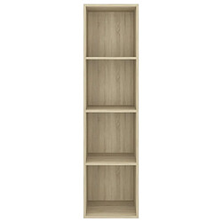 Acheter Maison Chic Meuble TV scandinave mural Banc TV suspendu pour salon - Chêne sonoma 37x37x142,5 cm Aggloméré -MN39743