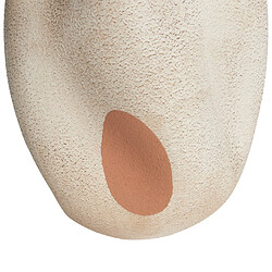 Beliani Vase à fleurs BATOIDEA Céramique 25 cm Beige clair pas cher