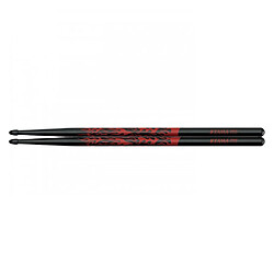 Tama 5B-F-BR - Baguettes batterie Rhytmic Fire 5B - Japenese Oak Serie - Noir