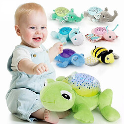 Universal (Grenouille) Toys en peluche de sommeil de sommeil, animal en peluche, lampe de nuit LED avec étoile de musique, jouets légers projecteurs