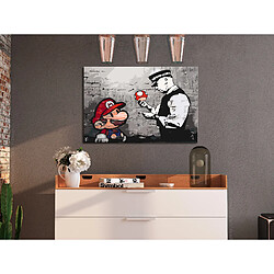 Decoshop26 Tableau à peindre soi-même peinture par numéros motif Mario (Banksy) 60x40 cm TPN110109