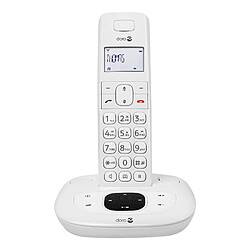 Lot de 2 Téléphones Fixe Senior DECT avec Répondeur Comfort 1015 Duo Doro Blanc