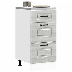 vidaXL Armoire de cuisine Kalmar sonoma gris bois d'ingénierie