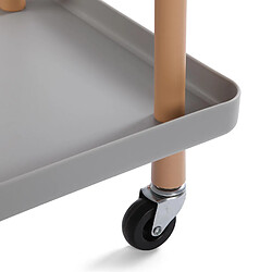 Versa Meuble pour la salle de bain Skuvoy 53,5x36x85cm,Métal et plastique, gris et Marron pas cher