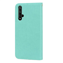 Avis Wewoo Housse Coque Étui en cuir PU à rabat horizontal relief avec support et fentes pour cartes et portefeuille Huawei Honor 20 vert