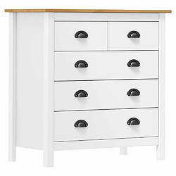 Maison Chic Commode Buffet - Meuble de rangement Hill Blanc 79x40x80 cm Bois de pin solide -GKD73456