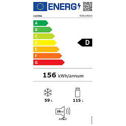 Réfrigérateur Combiné - COMFEE - RCB169DK3 - Low Frost - 174L (115+59) pas cher