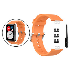 Avis Bracelet De Montre En Silicone Souple Pour Montre Huawei Fit TIA-B09 TIA-B19 Orange