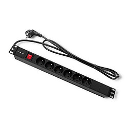 Power strip for RACK 1U 16A, PDU, 6xFRENCH, 2m