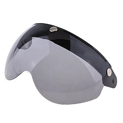 Acheter Casque De Moto 3/4 Face 3 Snap Flip Up Visor Shield Avec Lens Grey