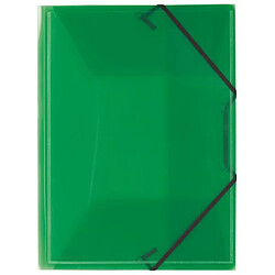 Chemises 3 rabats translucides personnalisables Oxford vert - Lot de 12