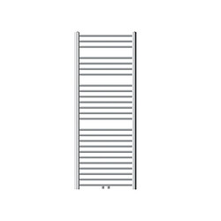 ECD Germany Radiateur Porte Serviettes mural Radiateur Sèche-serviettes coudé 600 x 1500 mm chrome avec connexion centrale