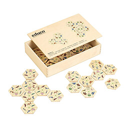 Educo Nature - Jeu hexagone - Nature thème - jeu Montessori