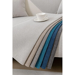 Avis LUUCOZK Housse De Siège De Canapé Antidérapante Protecteur De Coussin De Canapé - Blanc Gris-90x90CM