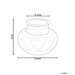 Avis Beliani Vase décoratif ASAHAN fait à la main Rotin 22 cm Naturel