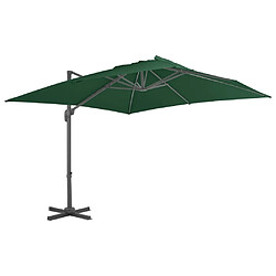 Maison Chic Parasol Jardin | Parasol avec base portable Vert - GKD75128