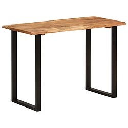 vidaXL Table à dîner 110x50x76 cm Bois d'acacia solide