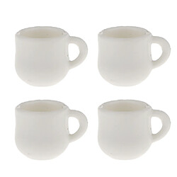 4 x Tasses Mini 1:12ème Échelle Mini-Poupée Accessoire Maison De Poupée Miniature Jeux D'imitation