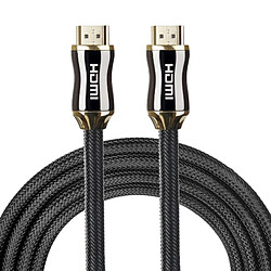 Wewoo Câble 2m Métal Corps HDMI 2.0 Haute Vitesse HDMI 19 Broches Mâle à HDMI 19 Connecteur