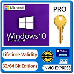 Windows 10 Pro Professionnel Licence Clé Activation - Livraison Rapide