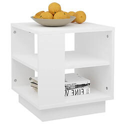 Acheter Maison Chic Table basse pour salon | Table à café Blanc 40x40x43 cm Bois d'ingénierie -GKD21622