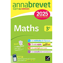 Maths 3e : nouveau brevet 2025