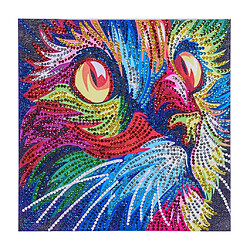 Peinture de diamant spécial en forme d'image animale bricolage Home Decor Coloful Cat 2