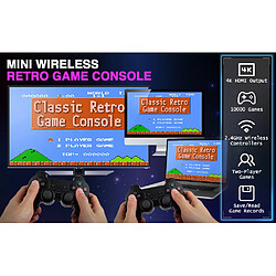 Console de Jeux Vidéo Rétro-VANWIN- Console de Jeux avec 10000+ Jeux Classiques(64G)-2 Joueurs sans Fil USB Plug and Play HDMI TV Stick Portable