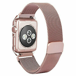 PHONECARE Bracelet Milanais Avec Fermoir Magnétique pour Apple Watch Edition Series 7 - 41mm - Rose