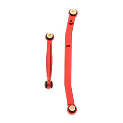 Liens De Biellette De Direction En Alliage Pour Pièces De Voiture Axial SCX24 AXI90081 AXI00001 RC Rouge