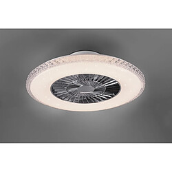 Lumière Harstad Ventilateur de Plafond Moderne Chrome 3000-6500K Télécommande