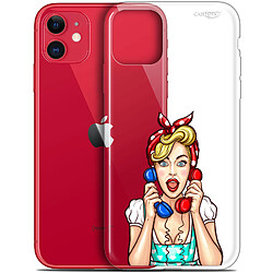 Caseink Coque arrière Apple iPhone 11 (6.1 ) Gel HD [ Nouvelle Collection - Souple - Antichoc - Imprimé en France] Calling Girl