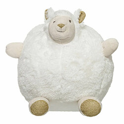 Peluche Enfant Lama Cocon 20cm Blanc & Or