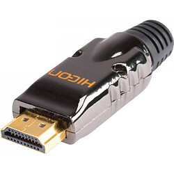 HDMI Fiche mâle droite Hicon HI-HD-M Nombre de pôles: 19 noir 1 pc(s)