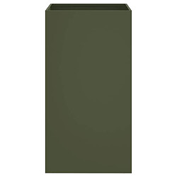 Avis vidaXL Jardinière vert olive 42x38x75 cm acier