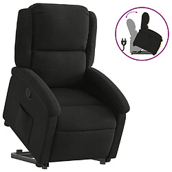 vidaXL Fauteuil inclinable noir tissu